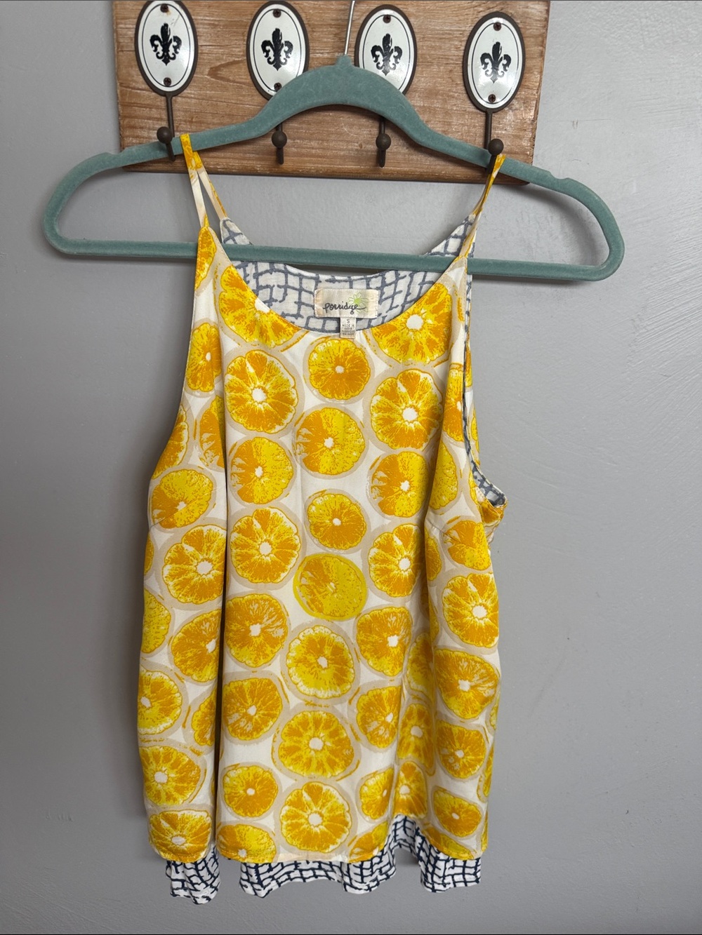 Anthropologie -Porridge swing tank, two layered.